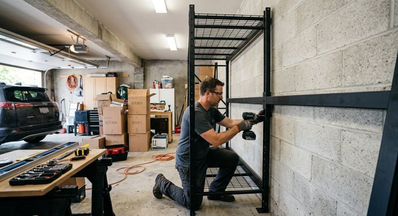 Garage Tool Rack Installation in Winston Salem, NC